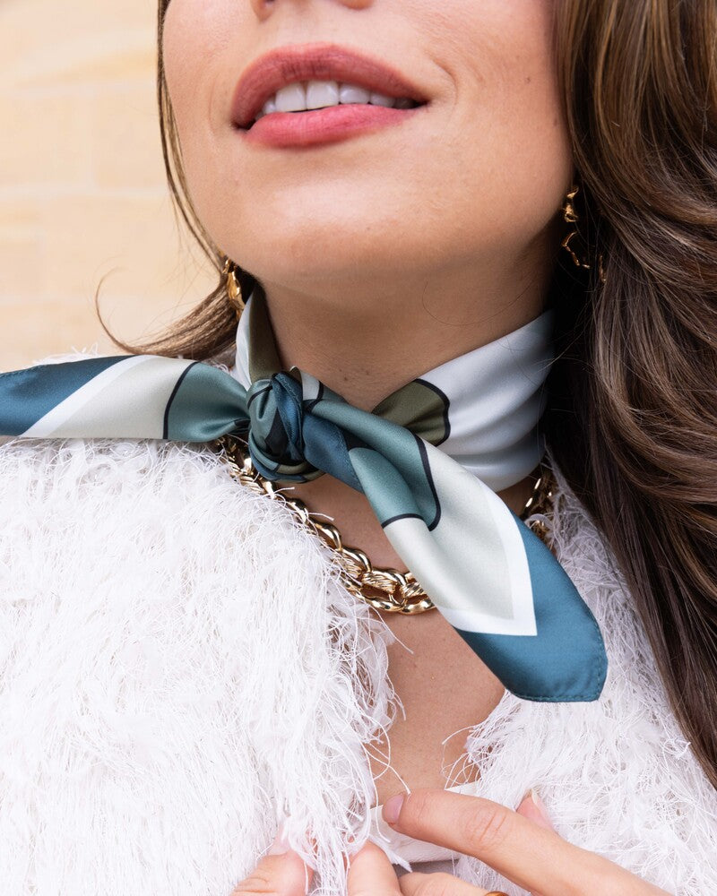 Le Foulard Allegoria - Bleu