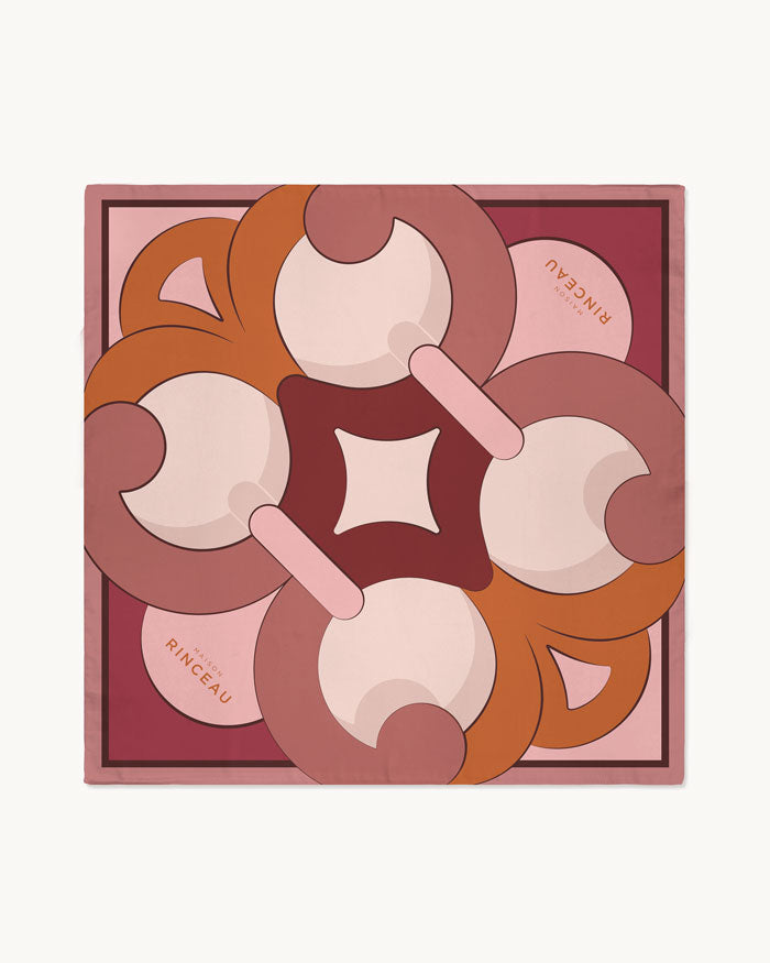 Le Foulard Allegoria - Rose