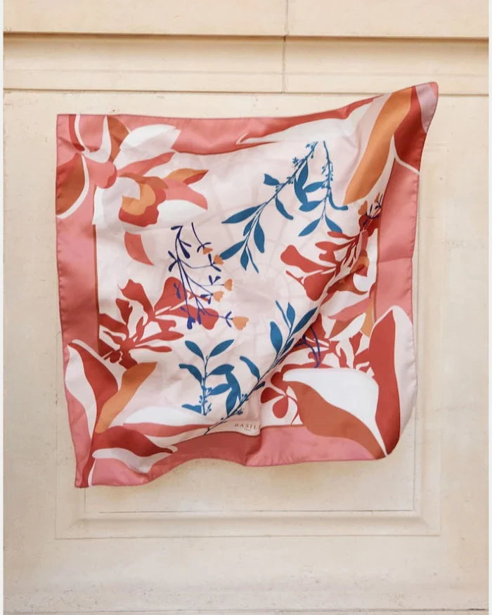 Le Foulard Gloriette - Terre de Sienne / Abricot